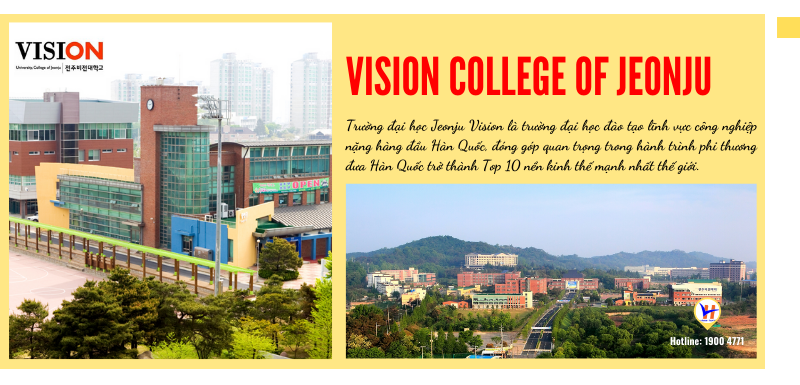 Cao đẳng Jeonju Vision - du học Hàn Quốc