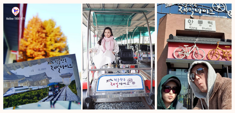 Trải nghiệm Jeonju - Đạp xe Jeonju Hanok Rail
