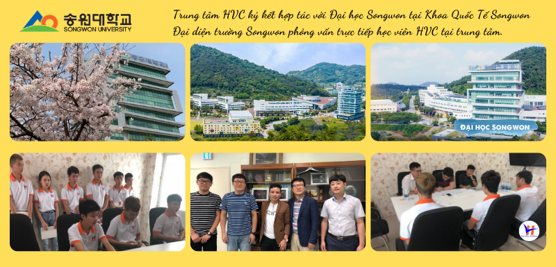 HVC - Du học hệ đại học (Visa D2-2) - Trường đại học Songwon