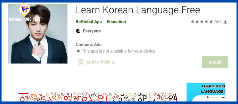 Ứng dụng Learn Korean Language