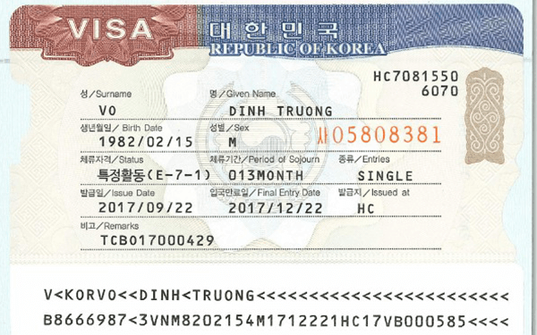[2022] Đặc Điểm Các Loại Visa Hàn Quốc Cập Nhật Mới Nhất