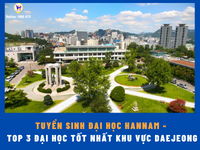 Tuyển sinh Đại học Hannam